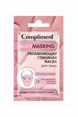 Compliment Саше MULTIMASKING Увлажняющая глиняная маска д/лица с розовой глиной и маслом карите /7 №835867400