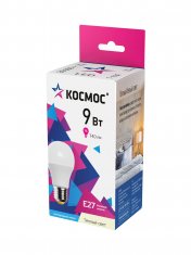 Светодиодная лампа КОСМОС А55 9W Е27 3000K №1104423200