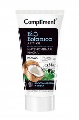 Compliment Biobotanica active Маска Интенсивная Кокос д/сухих и окрашенных волос Восстановление и блеск /200 №767842100