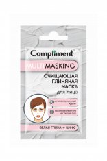 Compliment Саше MULTIMASKING Очищающая глиняная маска д/лица с белой глиной и цинком /7 №835866600
