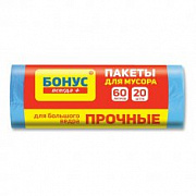БОНУС Пакет для мусора 60л синий /20 №417643400