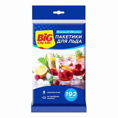BIG City Пакетики д/льда самозакрывающиеся /192 №1003100700