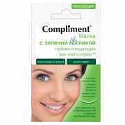 Compliment Саше маска с зеленой bioглиной Глубоко очищающая fast-mat complex /7 №546426300