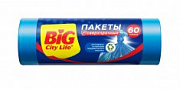 BIG City Пакеты для мусора LD 60*80 см 60л синие Сверхпрочные /10 №991335900