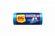 BIG City Пакеты для мусора с затяжками Сверхпрочные LD 51*53 см 35л синие /15 №998795000