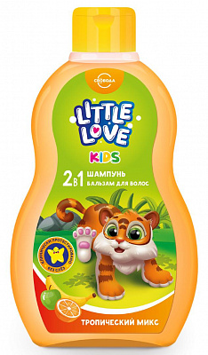 СВОБОДА Шампунь + бальзам для волос 2 в 1 Детский Little love Тропический микс /400 №1151598400