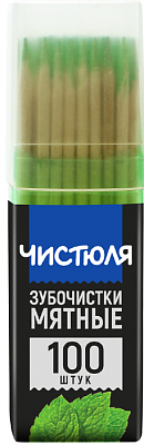 ЧИСТЮЛЯ Зубочистки мятные /100 №546599700