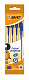 BIC Ручка синяя Кристал средняя линия /4 №802821600