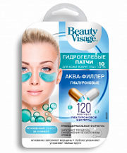 ФК Beauty Visage Гидрогелевые патчи д/кожи вокруг глаз Гиалуроновые Аква-филлер /17 №882468300