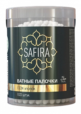 SAFIRA Ватные палочки (цилиндр) /100 №1102990700