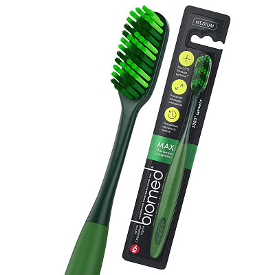 Комплексная зубная щетка BIOMED MAX, средняя, цвет в ассортименте №1094853900