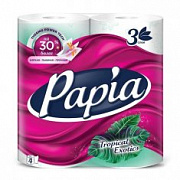ПАПИЯ Туалетная бумага 3-х сл Tropical Exotics /4 №1121580100