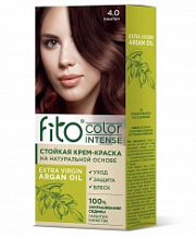 Стойкая крем-краска для волос серии Fito color intense тон 4.0 Каштан /115 №1084591700